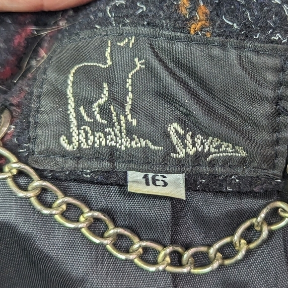 Johnathan Stevens Vintage Wool Blend Jacket Sz 16 - Picture 10 of 11